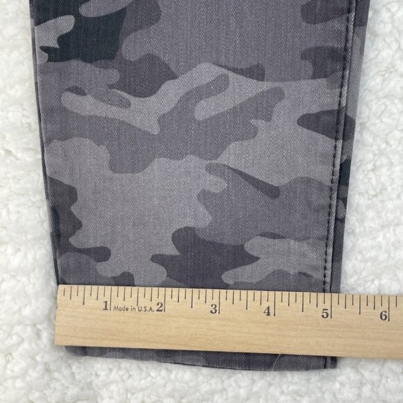 Nine West Jeans Womens 6 Brown Camo Floral Skinny Ankle Mid Rise Denim 28x28 - Picture 6 of 11